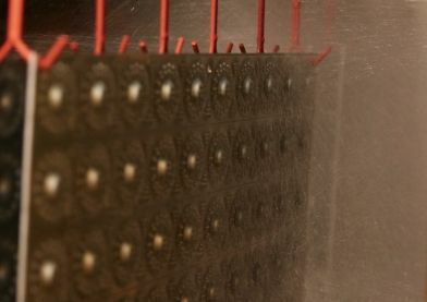 Metal components sprayed with rinse solution